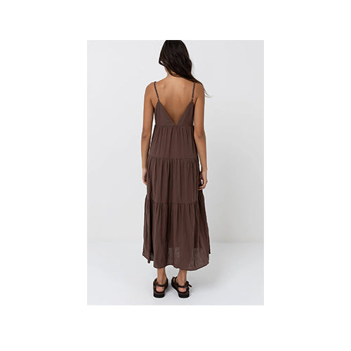 Rhythm Classic Tiered Midi Dress