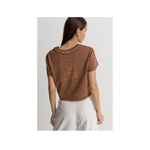 Rhythm Outside Vintage Crop Crew Tee