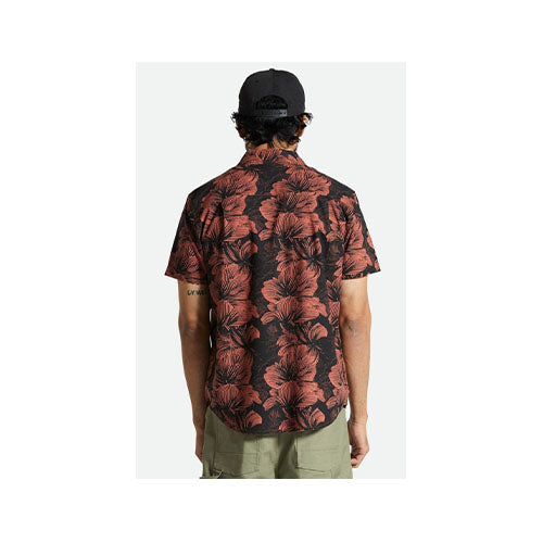 Brixton Men's Charter Print Short Sleeve Woven