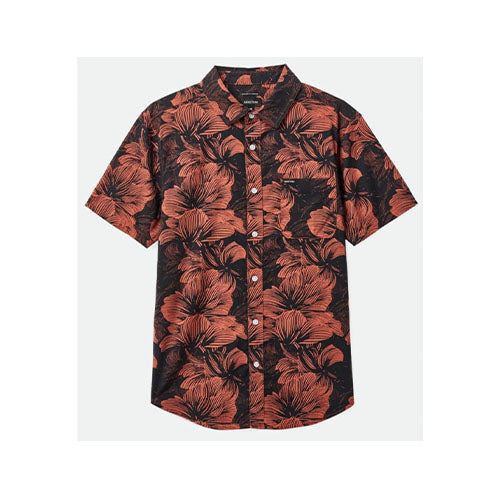 Brixton Men's Charter Print Short Sleeve Woven