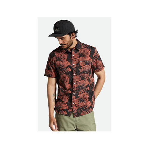 Brixton Men's Charter Print Short Sleeve Woven