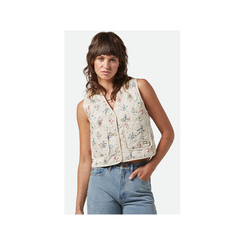 Brixton Women's Field Floral Quilted Vest