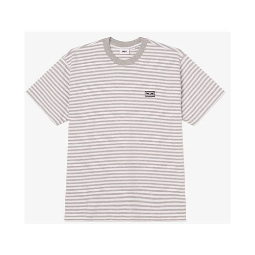 Obey Men's Est. Works Eyes Striped Tee