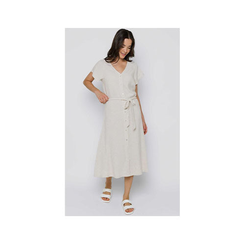 Orb Melanie Button Front Midi Dress