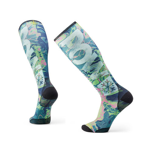 Smartwool Ski Zero Cushion POW Print OTC Socks