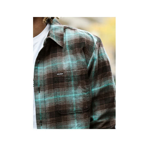 Volcom Men's Caden Plaid Long Sleeve