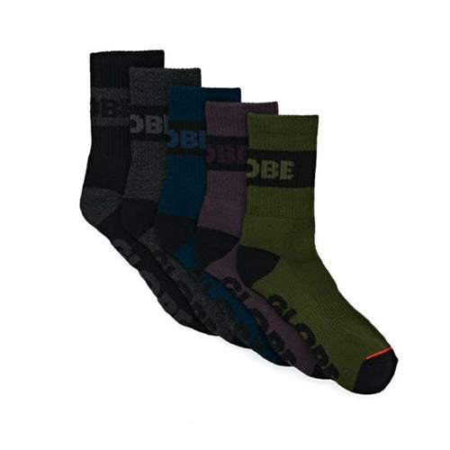 Globe Horizons Crew Socks, Dark Assorted - 5 Pack