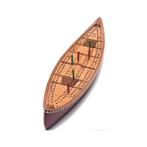 Outside Inside Canoe Cribbage Board