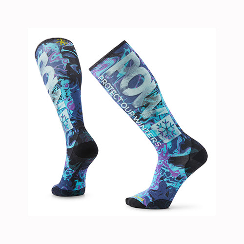 Smartwool Ski Zero Cushion POW Print OTC Socks